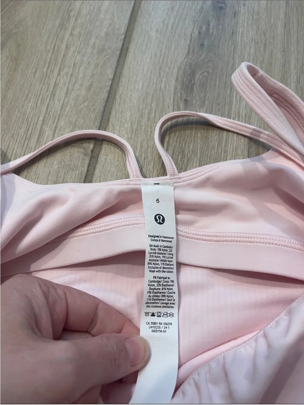 Lululemon Align Strappy Ribbed Tank Top Strawberry Milkshake Sz 6